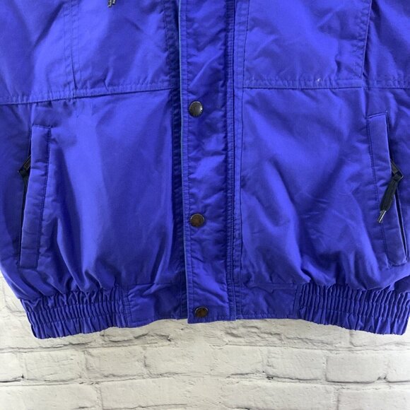 Marker Vest Sz L Vintage 90’s Cold Weather Color Block Purple - Picture 3 of 10